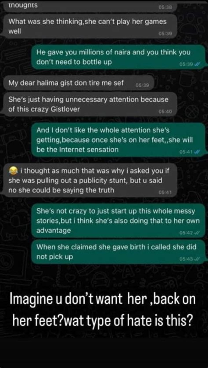 
Actress Shan George Frightened As Halima Abubakar Exposes Her, Leaks Private Chats 