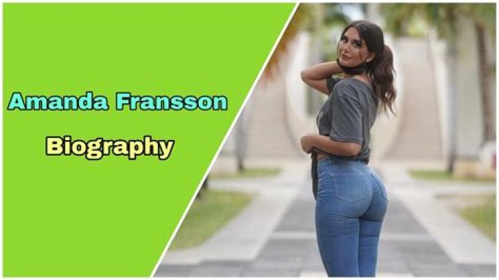 
Amanda Fransson Height, Weight, Net Worth, Age, Birthday, Wikipedia, Who, Nationality, Biography 